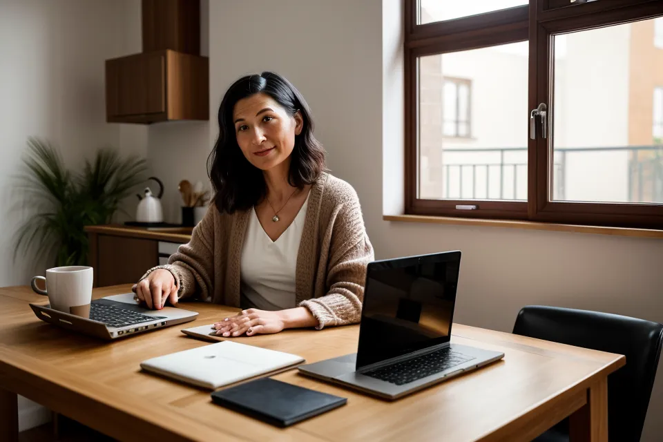 Mains d'une femme tapant du code Python tard le soir
