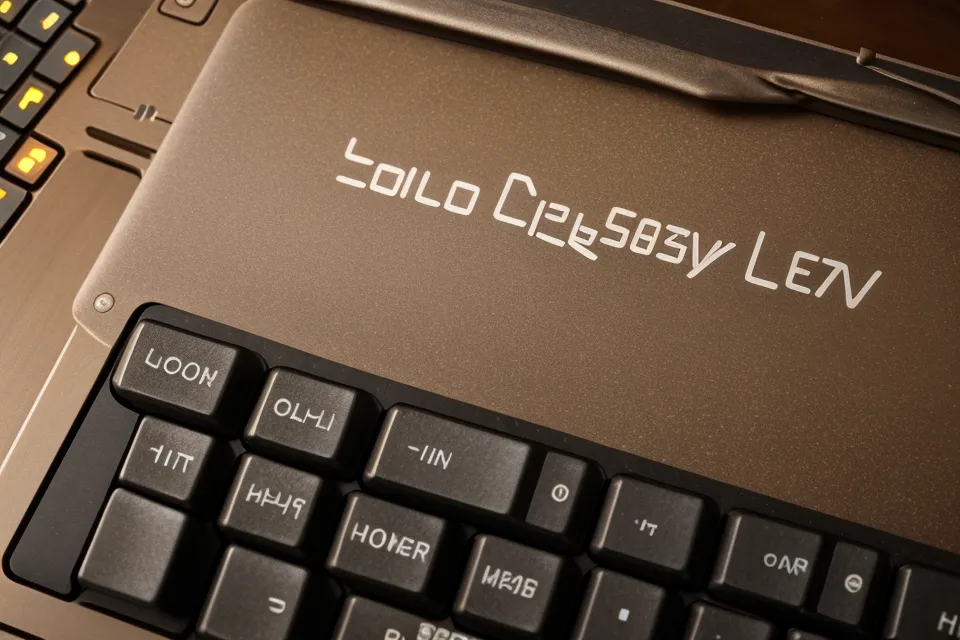 Détail d'un ordinateur portable avec du code JavaScript et une tasse de thé